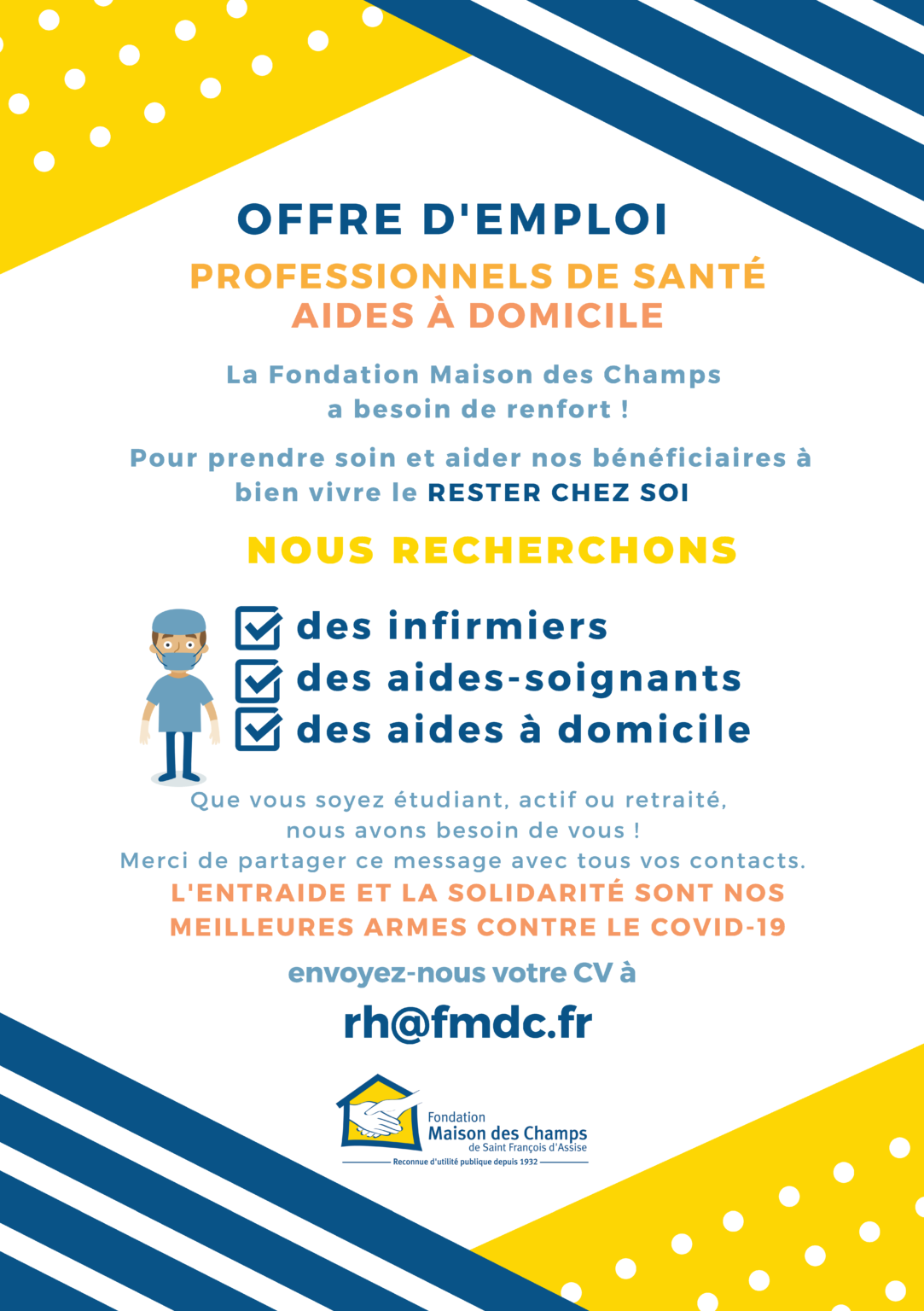 OFFRE EMPLOI  Fondation Maison Des Champs